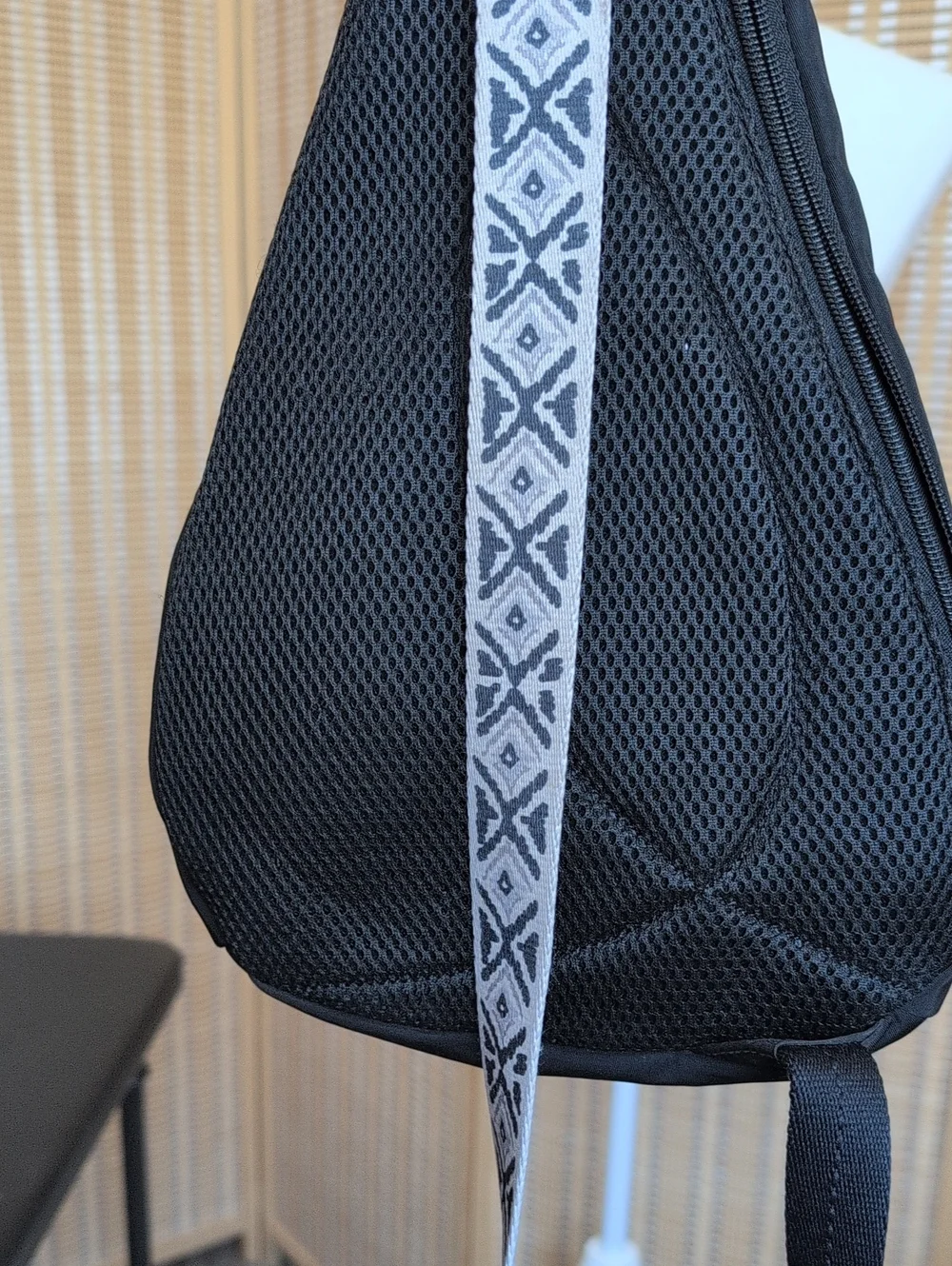 Sakroots Black Sling Crossbody Bag - Minimalist Everyday Carry